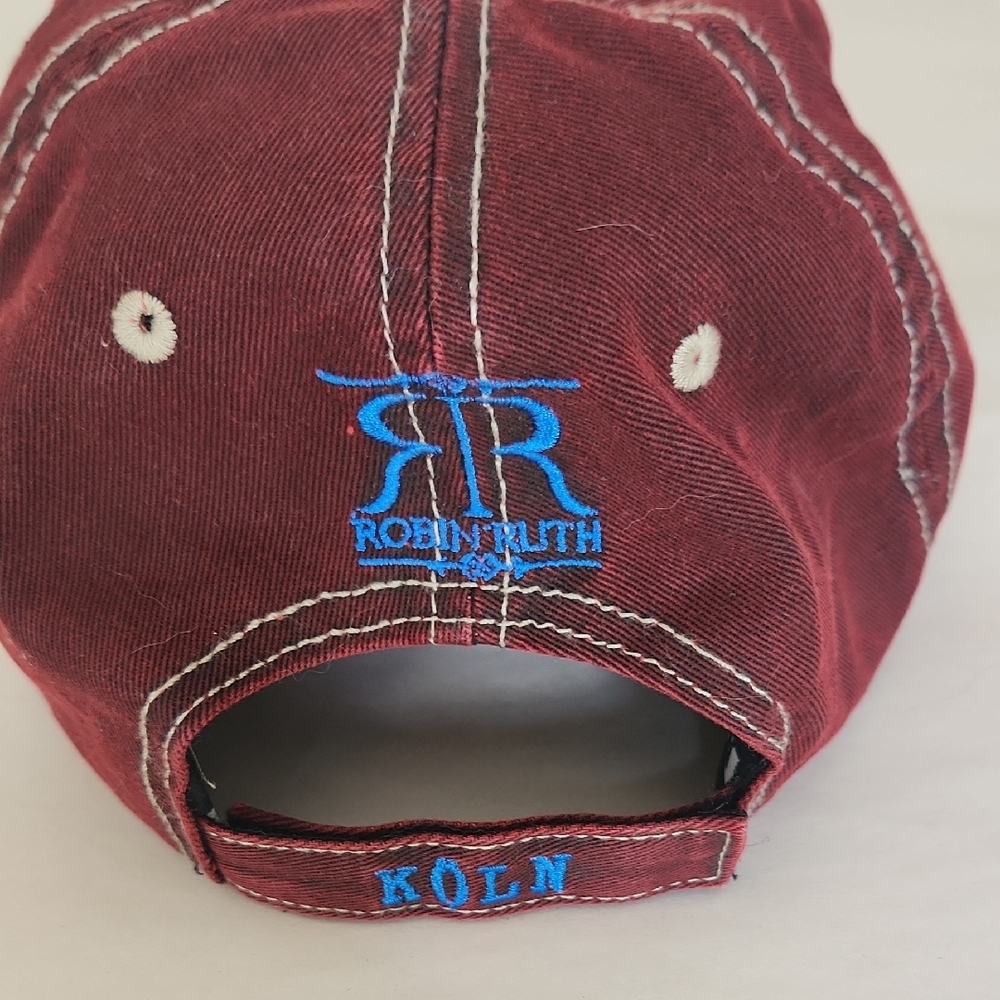 Robin Ruth Burgandy Red Cap - Picture 4 of 5